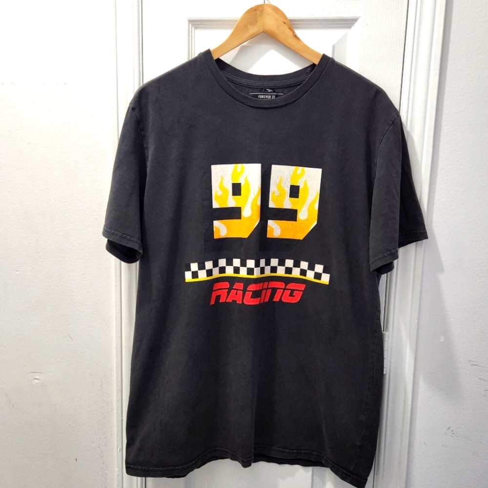 Forever 21 Racing T-Shirt | Size Medium